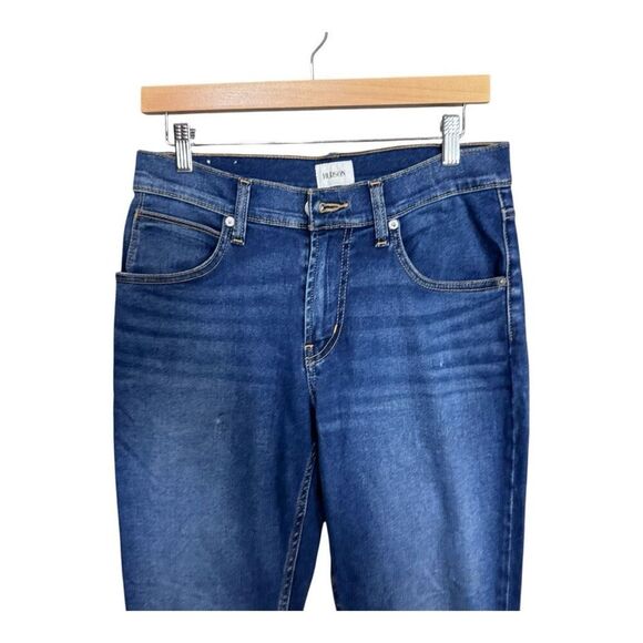MENS HUDSON BLAKE SLIM STRAIGHT BLUE DENIM JEANS 30 - Picture 7 of 9